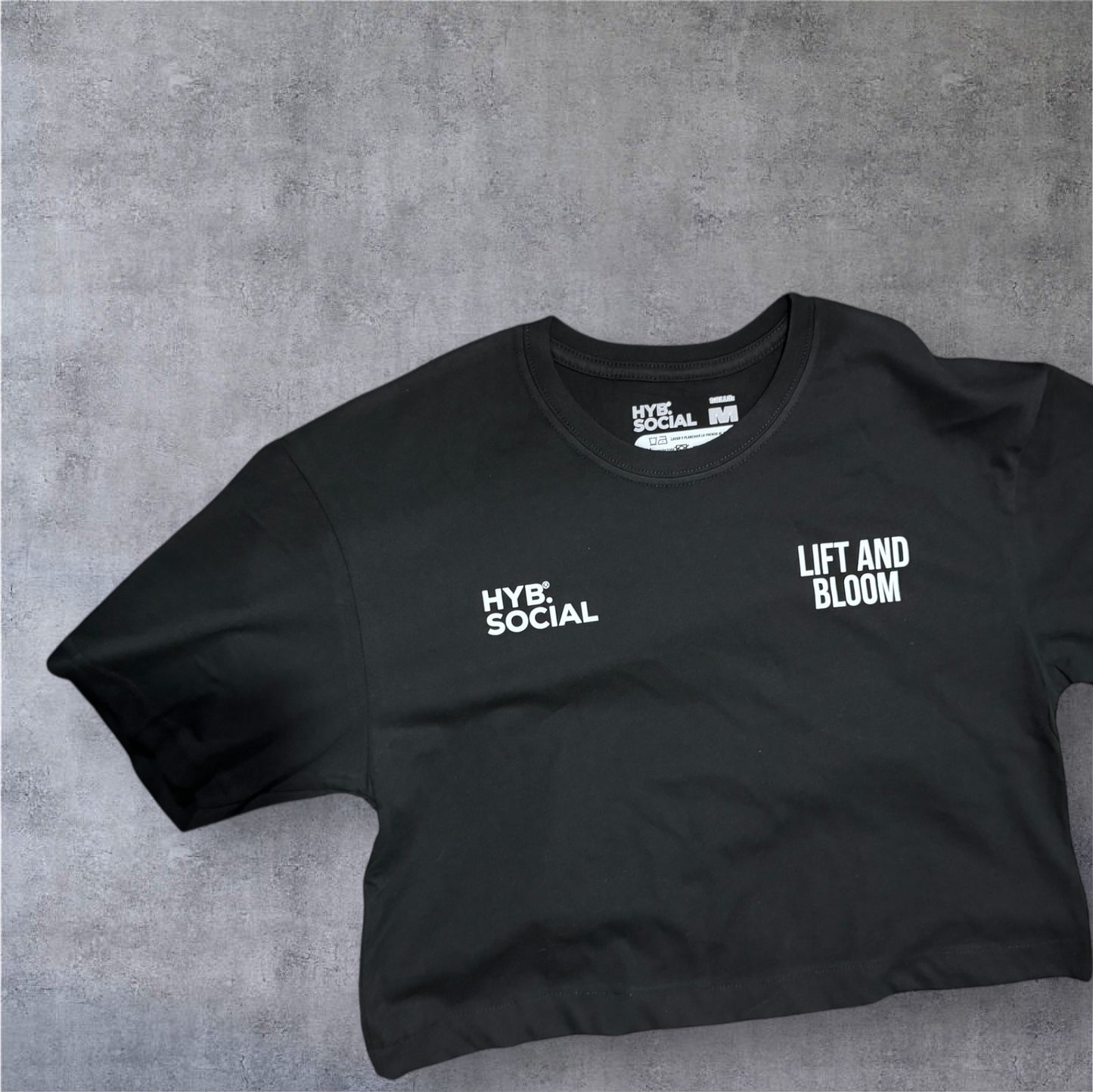 Crop Top Oversize Logo Storm (Live4Lift x HYB)