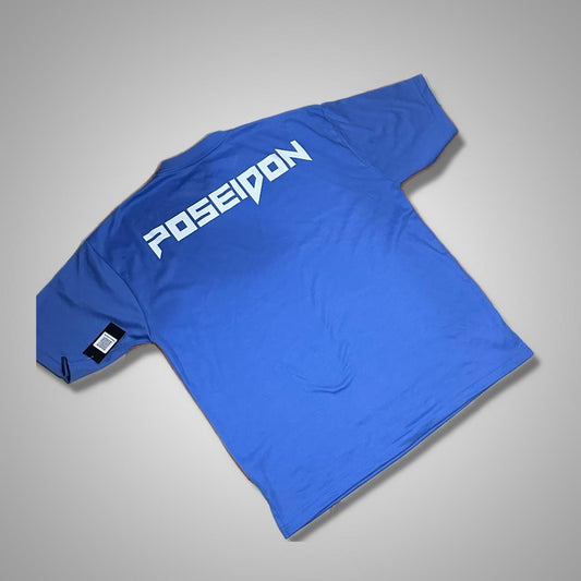 POSEIDON Playera Oversize Azul para Gym