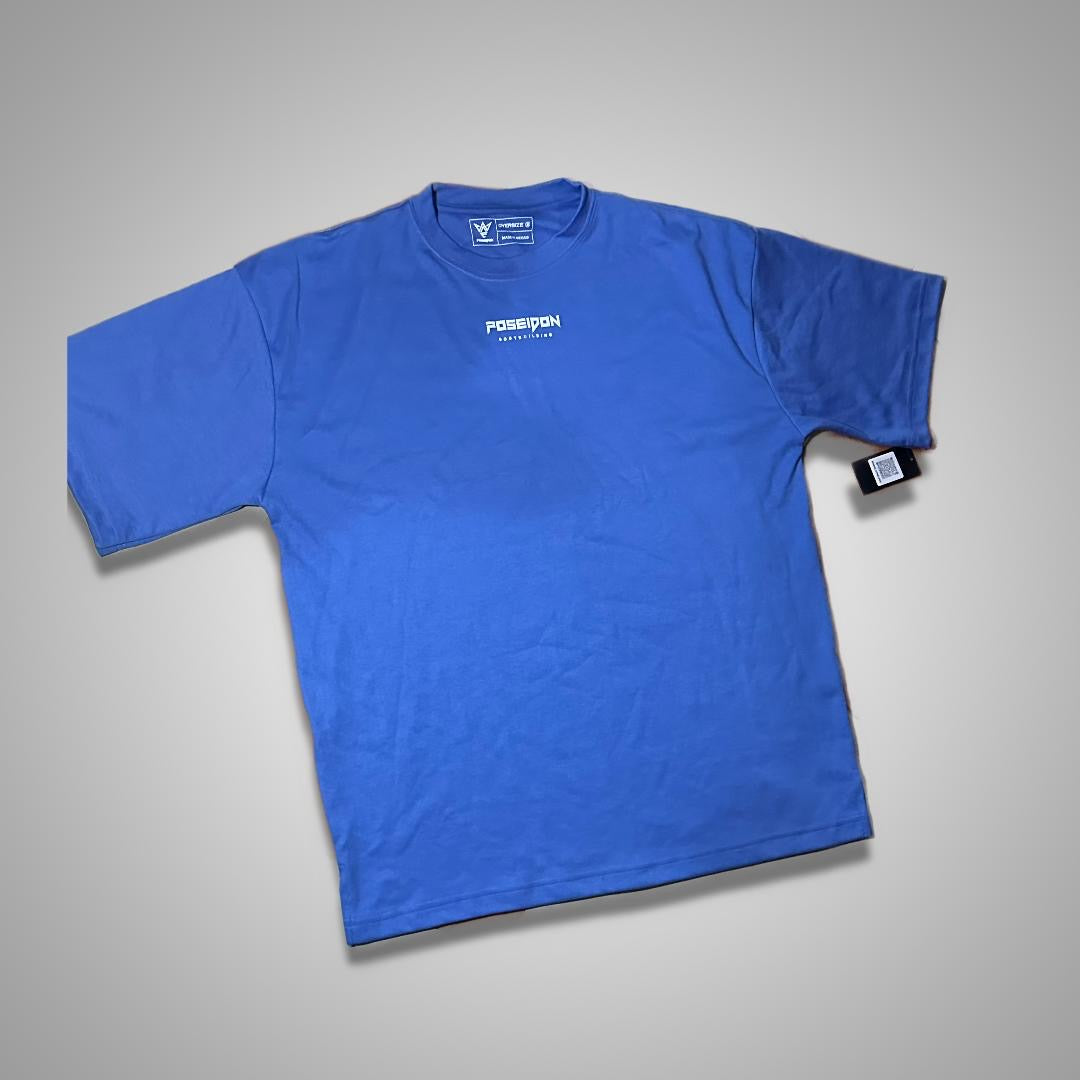 POSEIDON Playera Oversize Azul para Gym