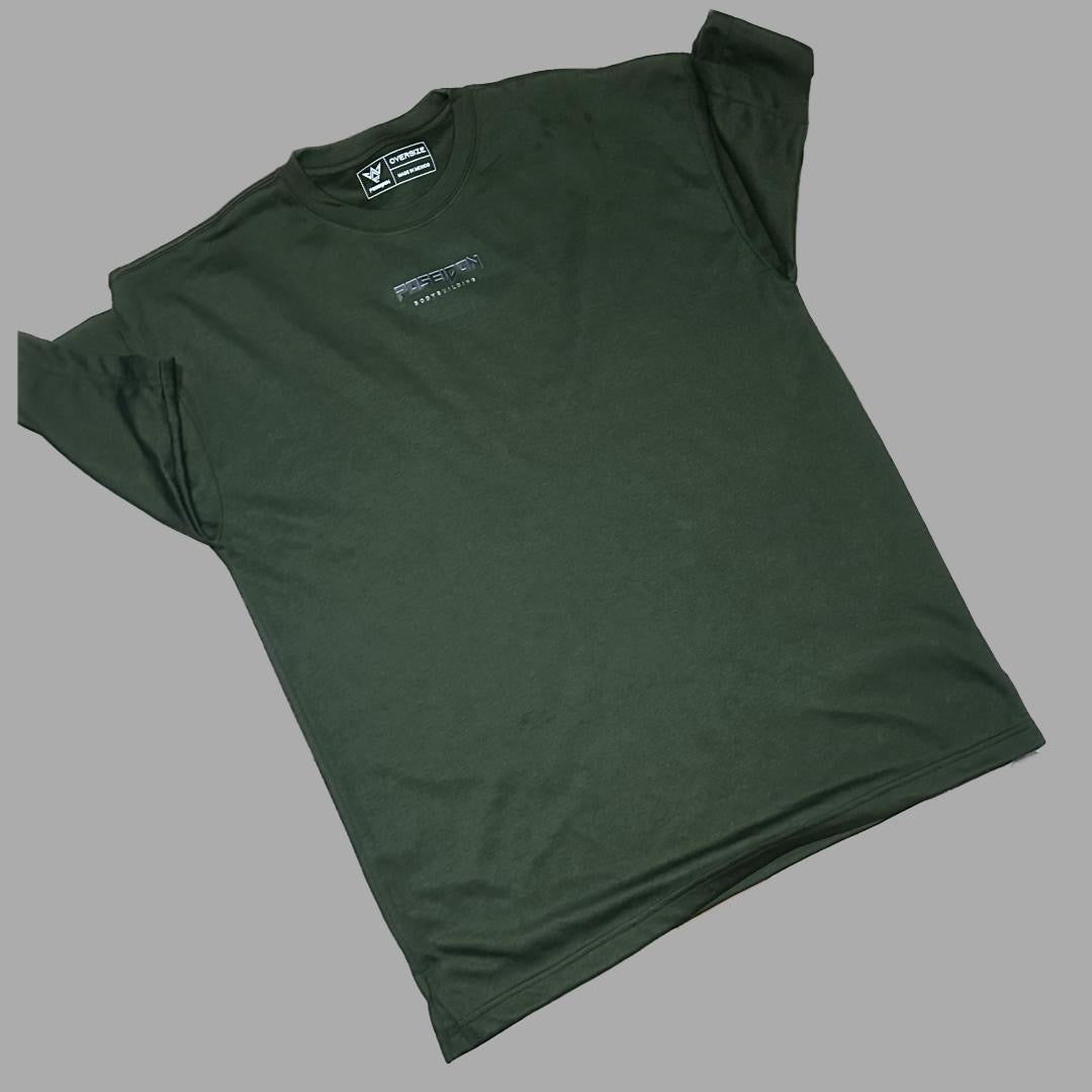 POSEIDON Playera Oversize Verde para Gym